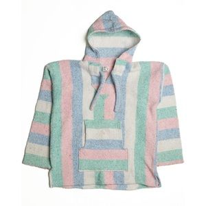 Drug Rug Hoodie Jacket Pastel Pink Purple Blue Green and White